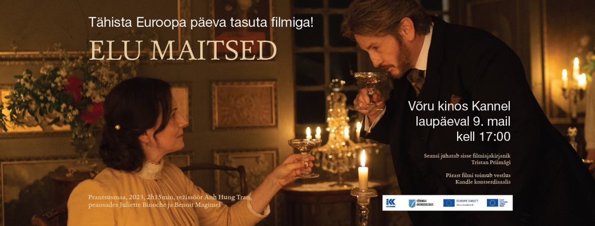 Plakat "Elu maitsed" filmiseansile. 